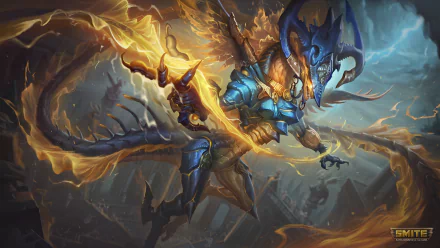 Tiamat (Smite) video game Smite HD Desktop Wallpaper | Background Image