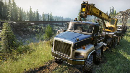 video game SnowRunner HD Desktop Wallpaper | Background Image