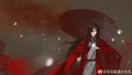 Crimson Rain Sought Flower San Lang Hua Cheng Anime Tian Guan Ci Fu HD Desktop Wallpaper | Background Image