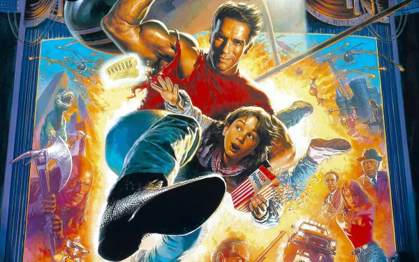 Arnold Schwarzenegger movie Last Action Hero HD Desktop Wallpaper | Background Image