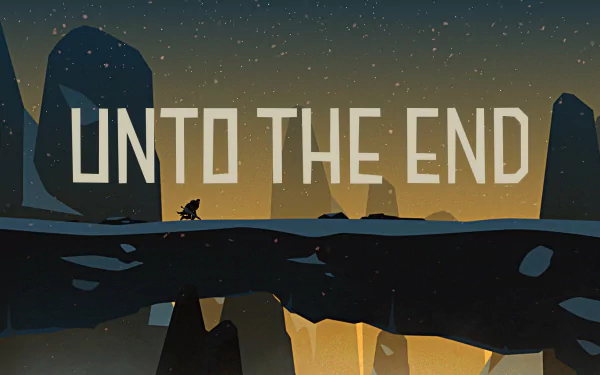 HD desktop wallpaper featuring Unto The End game with a solitary figure against a stark, atmospheric backdrop.