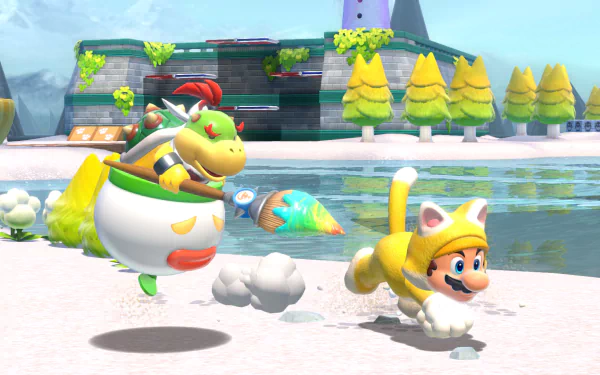 Bowser Jr. Mario video game Super Mario 3D World + Bowser’s Fury HD Desktop Wallpaper | Background Image