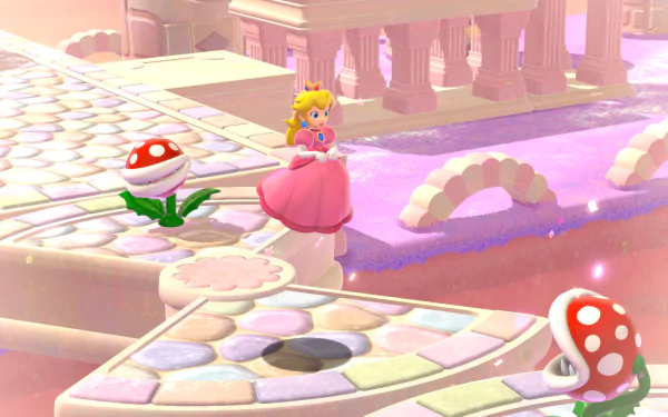 Princess Peach video game Super Mario 3D World + Bowser’s Fury HD Desktop Wallpaper | Background Image