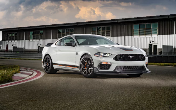 car muscle car white car Ford Mustang Ford vehicle Ford Mustang Mach 1 HD Desktop Wallpaper | Background Image