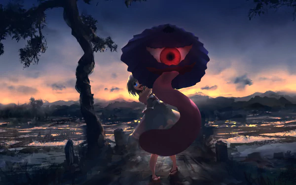 Kogasa Tatara Anime Touhou HD Desktop Wallpaper | Background Image