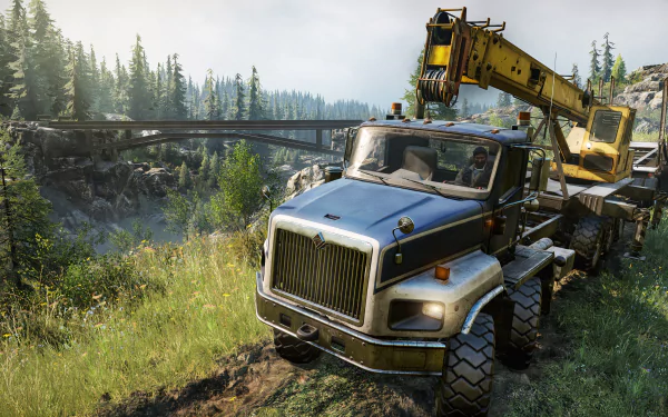 video game SnowRunner HD Desktop Wallpaper | Background Image