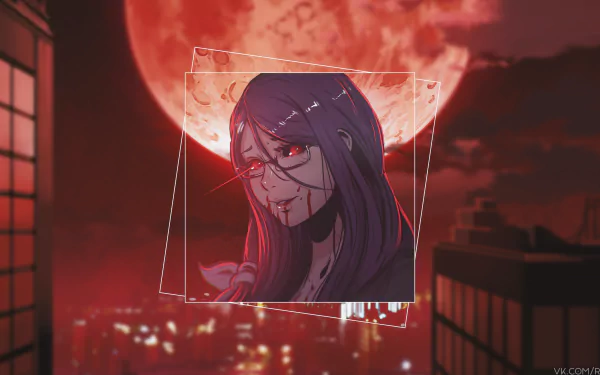 Rize Kamishiro Anime Tokyo Ghoul picture-in-picture HD Desktop Wallpaper | Background Image