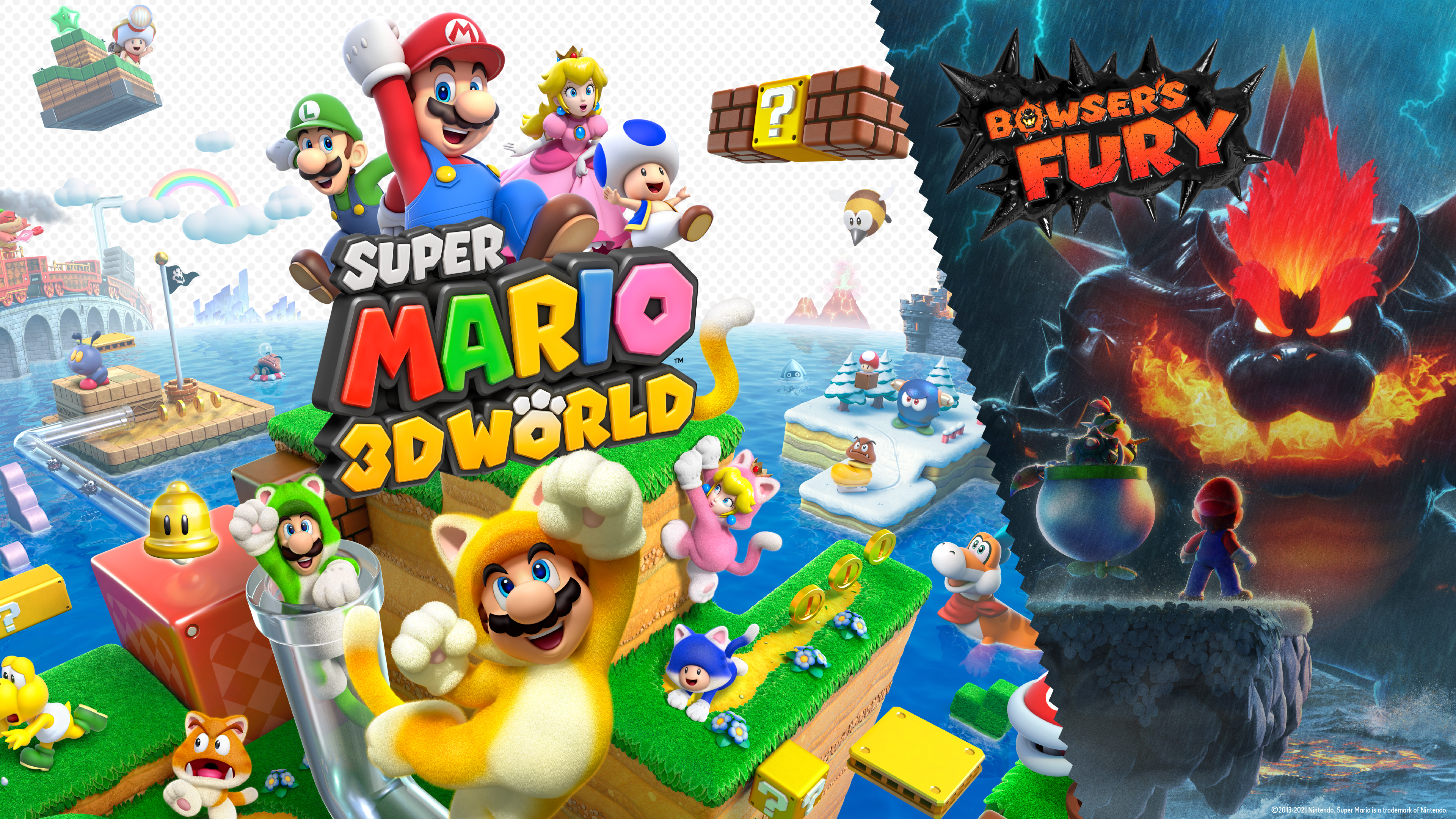Jeux Vidéo Super Mario 3D World + Bowser’s Fury Fond d'écran HD | Image