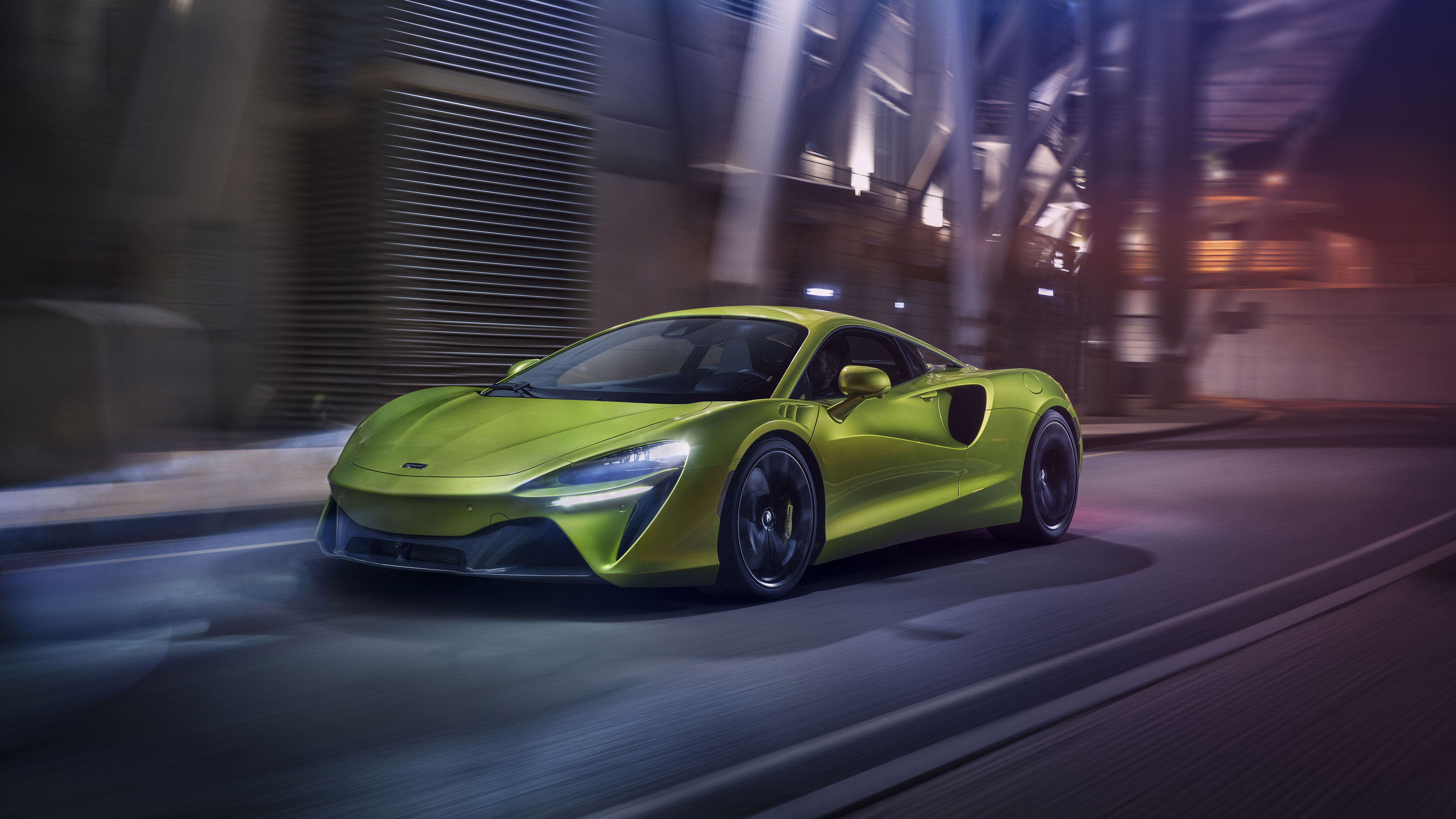 Download Green Car Supercar Car McLaren Vehicle McLaren Artura 4k Ultra