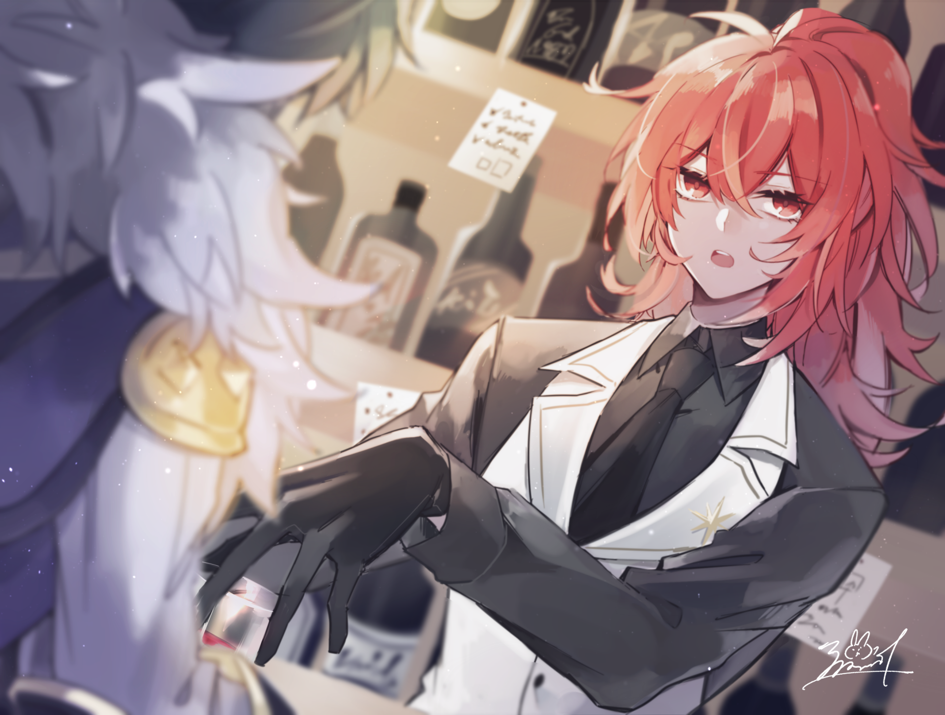 Download Diluc (Genshin Impact) Kaeya (Genshin Impact) Video Game Genshin Impact HD Wallpaper by ずー民／ずみまつ