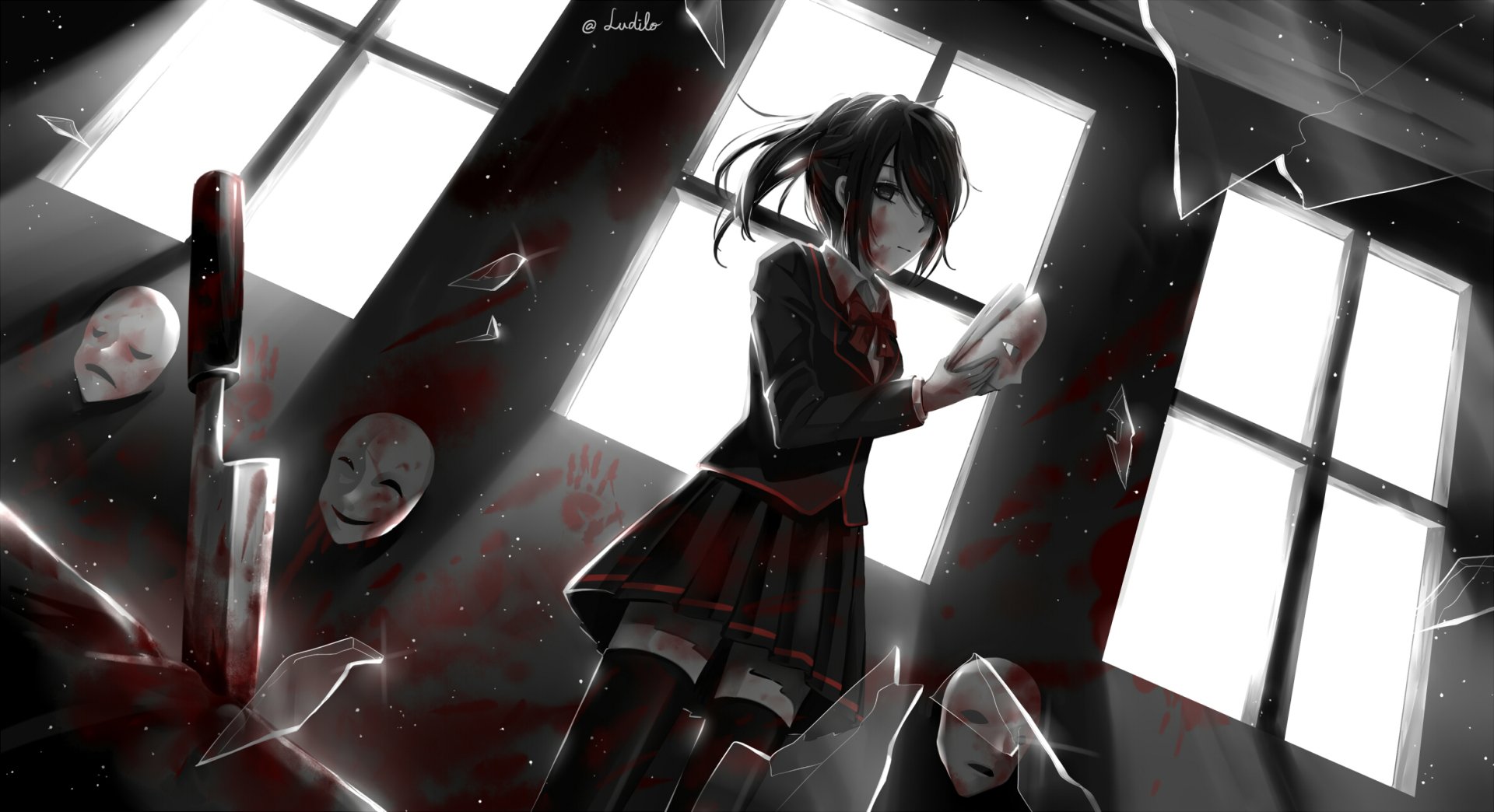 anime #animeedit #bloodc #sayakisaragi #horror #yandere #fypシ