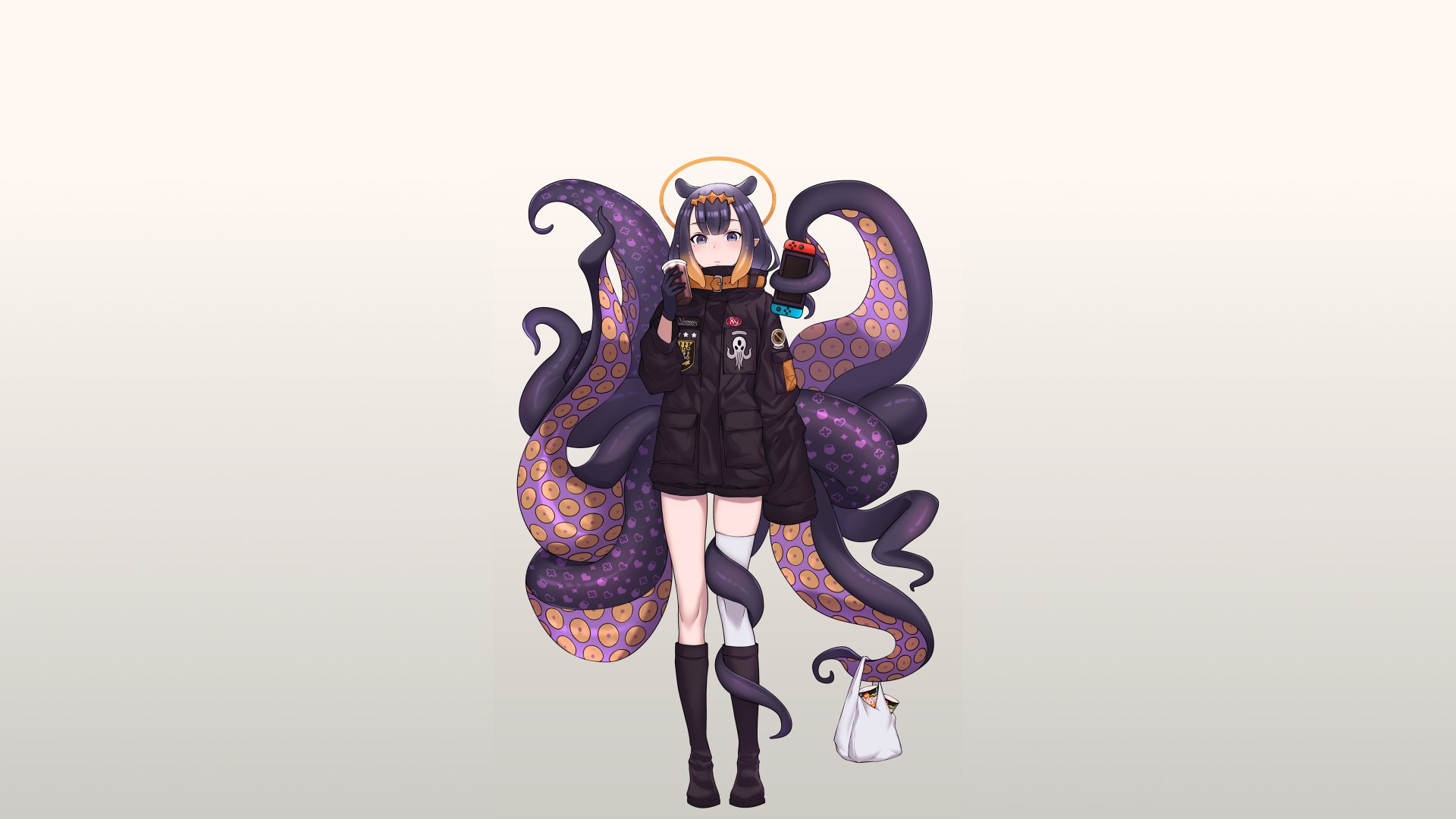 octopus girl wallpaper