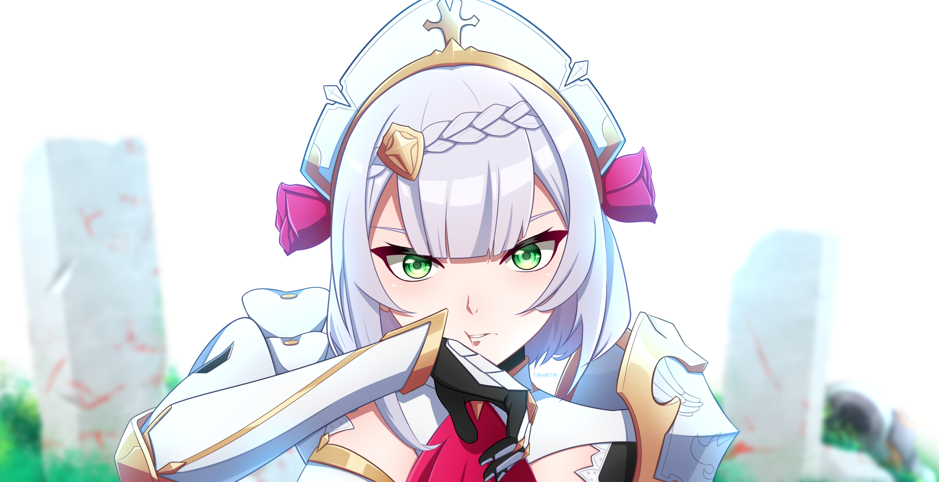 Download Noelle (Genshin Impact) Video Game Genshin Impact 4k Ultra HD Wallpaper by Takata