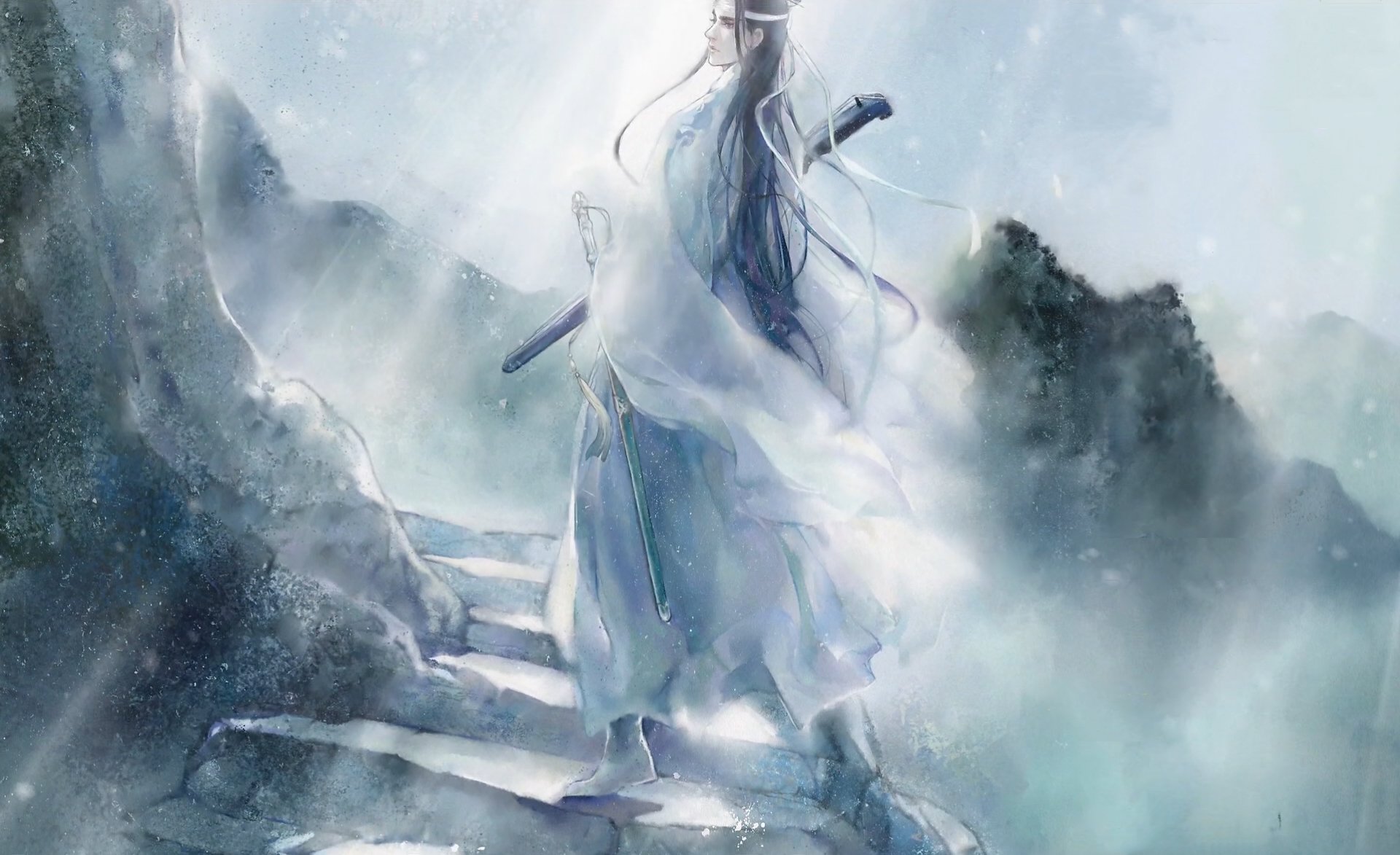 Download Lan Wangji Anime Mo Dao Zu Shi HD Wallpaper