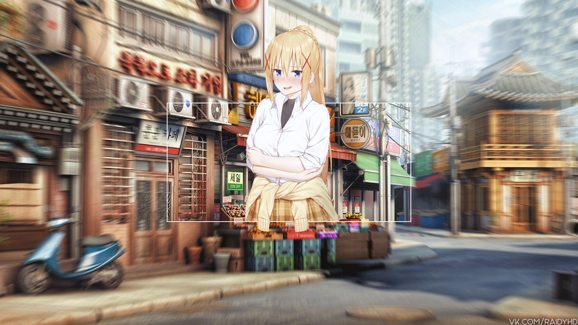 Download Darkness (KonoSuba) Anime KonoSuba - God’s Blessing On This Wonderful World!! Picture-in-picture 4k Ultra HD Wallpaper