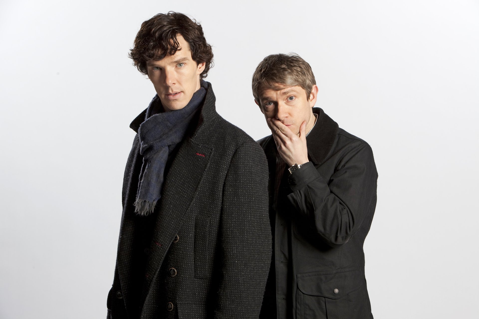 Download Martin Freeman Benedict Cumberbatch TV Show Sherlock (TV Series) 4k Ultra HD Wallpaper