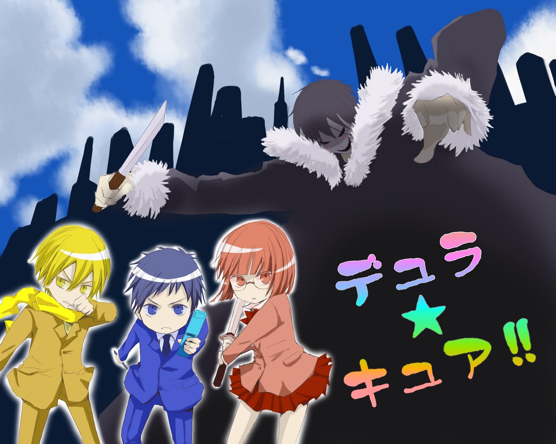 Download Anri Sonohara Masaomi Kida Mikado Ryūgamine Izaya Orihara Anime Durarara!! HD Wallpaper