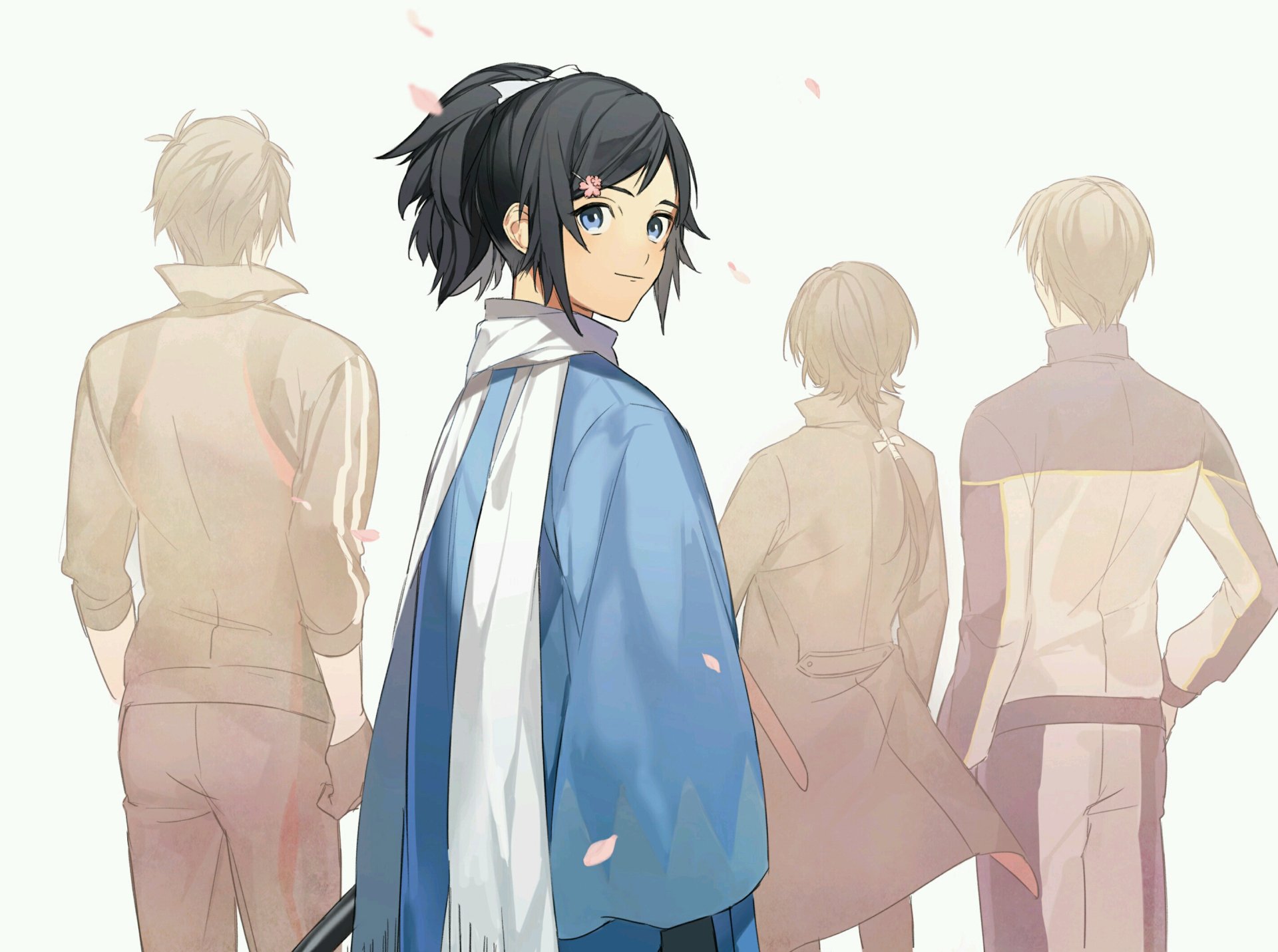 Download Yamato No Kami Yasusada Shokudaikiri Mitsutada Kashuu Kiyomitsu Heshikiri Hasebe Anime Touken Ranbu HD Wallpaper by さんど