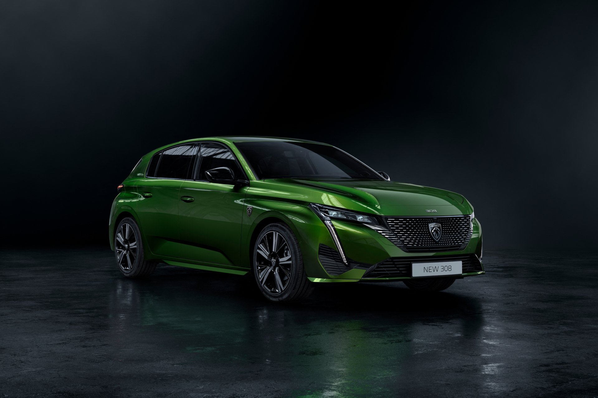 Download Compact Car Green Car Peugeot Car Vehicle Peugeot 308 4k Ultra HD Wallpaper