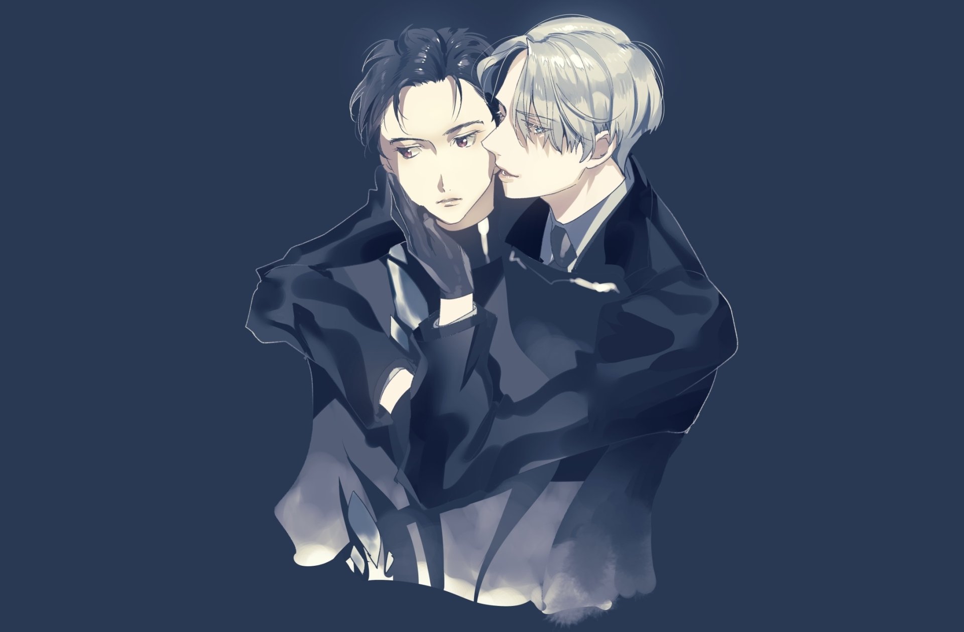 Download Yuuri Katsuki Victor Nikiforov Anime Yuri!!! On ICE HD Wallpaper by takaraizu