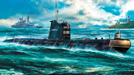 warship military submarine HD Desktop Wallpaper | Background Image