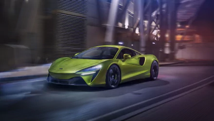 green car supercar car McLaren vehicle McLaren Artura HD Desktop Wallpaper | Background Image