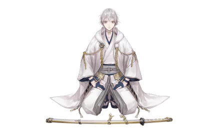 Tsurumaru Kuninaga Anime Touken Ranbu HD Desktop Wallpaper | Background Image