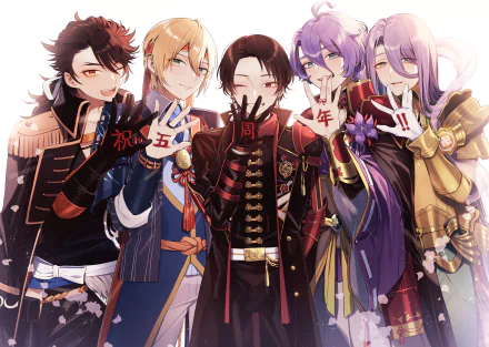 Yamanbagiri Kunihiro Mutsunokami Yoshiyuki Kashuu Kiyomitsu Kasen Kanesada Hachisuka Kotetsu Anime Touken Ranbu HD Desktop Wallpaper | Background Image