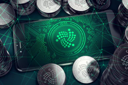 IOTA (Cryptocurrency) coin logo technology cryptocurrency HD Desktop Wallpaper | Background Image