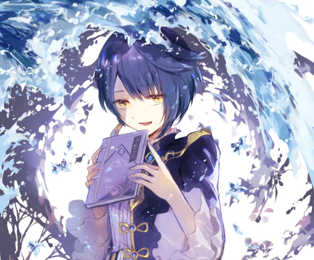 Xingqiu (Genshin Impact) video game Genshin Impact HD Desktop Wallpaper | Background Image