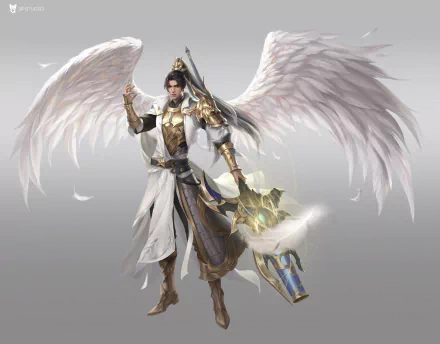 fantasy angel warrior HD Desktop Wallpaper | Background Image