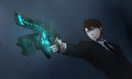 Psycho-Pass Kotetsu T. Kaburagi Tiger & Bunny Anime crossover HD Desktop Wallpaper | Background Image