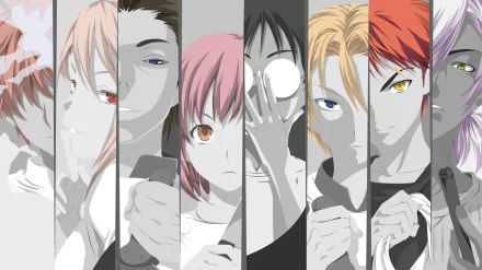 Alice Nakiri Hisako Arato Akira Hayama Takumi Aldini Isami Aldini Shun Ibusaki Sōma Yukihira Anime Food Wars: Shokugeki no Soma HD Desktop Wallpaper | Background Image