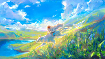Anime Princess Mononoke HD Desktop Wallpaper | Background Image
