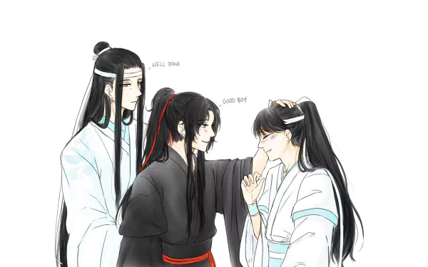 Lan Sizhui Wei Wuxian Lan Wangji Anime Mo Dao Zu Shi HD Desktop Wallpaper | Background Image