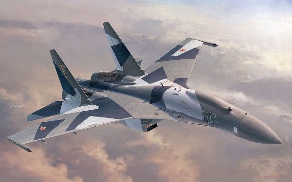 Military Sukhoi Su-35 Jet Fighters Jet Fighter Aircraft Warplane HD Wallpaper | Background Image