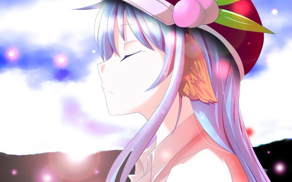 Anime Touhou Tenshi Hinanawi HD Wallpaper | Background Image