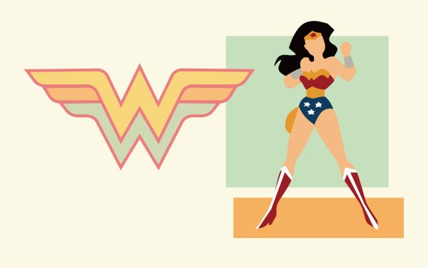 Comics Wonder Woman Minimalist DC Comics Justice League Logo HD Wallpaper | Background Image