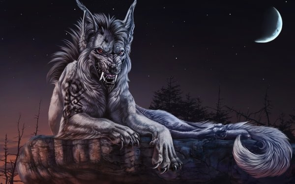 Fantasy Wolf Fantasy Animals HD Wallpaper | Background Image