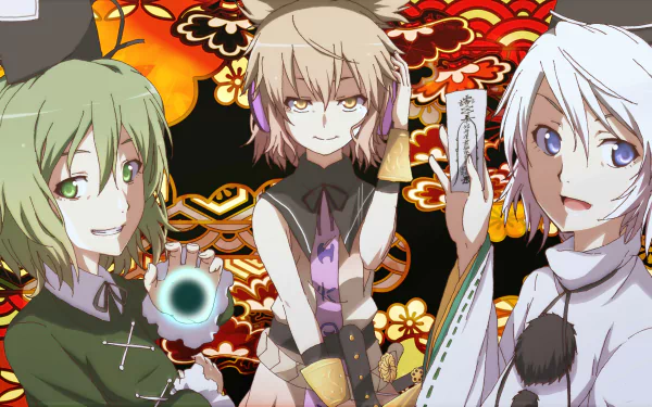 Mononobe No Futo Soga no Tojiko Toyosatomimi no Miko Anime Touhou HD Desktop Wallpaper | Background Image