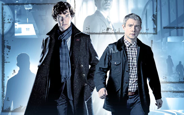 Dr. Watson Sherlock Holmes Martin Freeman Benedict Cumberbatch TV Show Sherlock (TV series) HD Desktop Wallpaper | Background Image