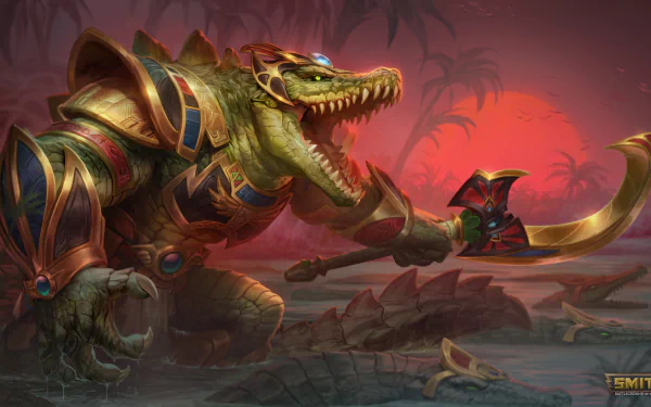 Sobek (Smite) video game Smite HD Desktop Wallpaper | Background Image