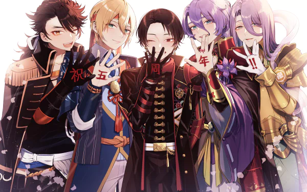 Yamanbagiri Kunihiro Mutsunokami Yoshiyuki Kashuu Kiyomitsu Kasen Kanesada Hachisuka Kotetsu Anime Touken Ranbu HD Desktop Wallpaper | Background Image