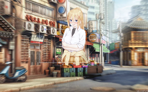 Darkness (KonoSuba) Anime KonoSuba - God’s blessing on this wonderful world!! picture-in-picture HD Desktop Wallpaper | Background Image