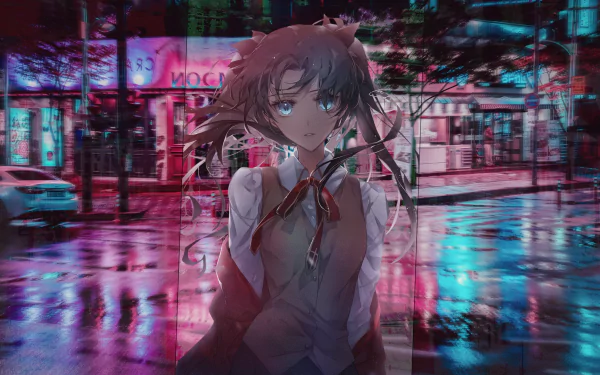 Rin Tohsaka Anime Fate/Stay Night HD Desktop Wallpaper | Background Image