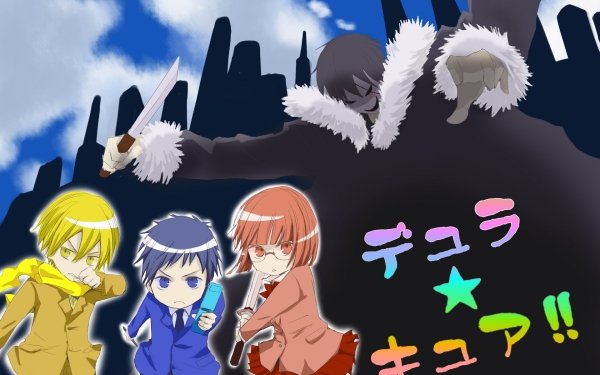 Anime Durarara!! Izaya Orihara Mikado Ryūgamine Masaomi Kida Anri Sonohara HD Wallpaper | Background Image