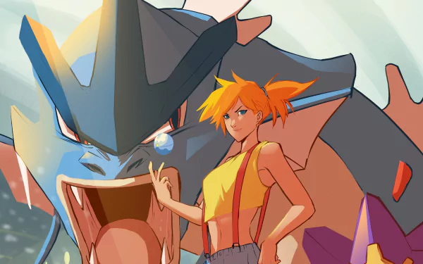 Gyarados (Pokémon) Misty (Pokémon) video game Pokemon HD Desktop Wallpaper | Background Image