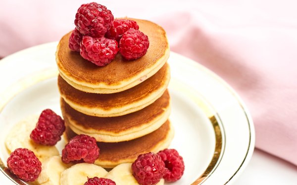 Food Pancake Raspberry Berry Breakfast HD Wallpaper | Background Image