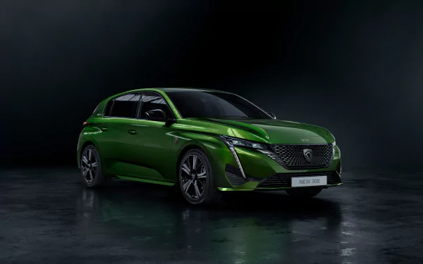 compact car green car Peugeot car vehicle Peugeot 308 HD Desktop Wallpaper | Background Image