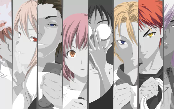Alice Nakiri Hisako Arato Akira Hayama Takumi Aldini Isami Aldini Shun Ibusaki Sōma Yukihira Anime Food Wars: Shokugeki no Soma HD Desktop Wallpaper | Background Image